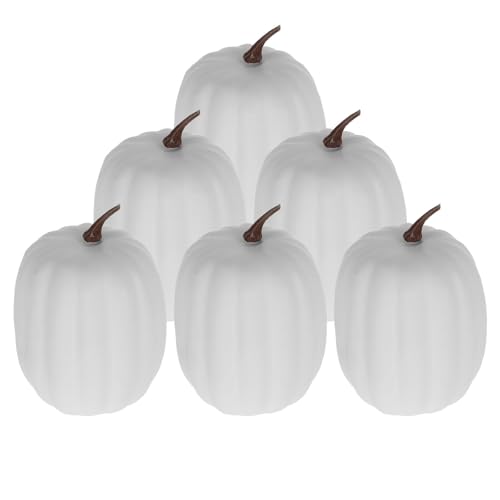 Calabazas Artificiales de Plástico Operitacx para Evitar Deterioro en Adornos de Halloween 2