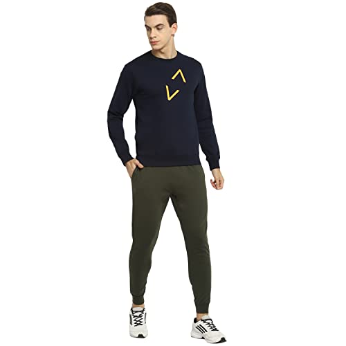 Image of YUUKI-Mens Poly PT RN Sweat-Sports Blue