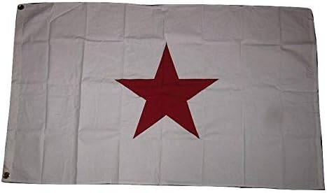 Premium 3x5 Embroidered Georgia Secession Red 100% Cotton Flag 3'x5' clips