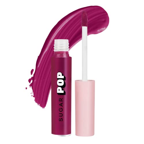 Image of SUGAR POP Liquid Lipstick - 03 Fuchsia (Fuchsia Pink) - 2.5 ml - Velvet Matte Texture, Non-drying Formula, Transfer Proof, Long Lasting, Rich Hydrating Pigment | All Day Wear Lipstick for Women