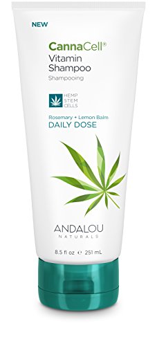Andalou Naturals CannaCell Vitamin Shampoo, Daily Dose, 8.5 Ounce Tube, THC-Free, Sulfate-Free, Silicone-Free
