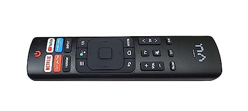 Image of Control Compatible for Remote Compatible with VU LED Smart TV 4k Without Voice Command with Netflix & P-Video hot Keys (Please Match The Image with Your Old Remote).