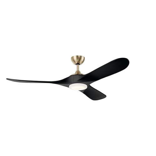 Kichler Mylo 60" Ceiling Fan With LED Light, Champagne Bronze