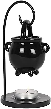 RAJX Hanging Cauldron Oil Burner,, Essential Fragrance Wax Melts Burner, Tea Light Holder, Aromatherapy Ornament for Home Décor, Bedroom, Spooky Décor, Living Room