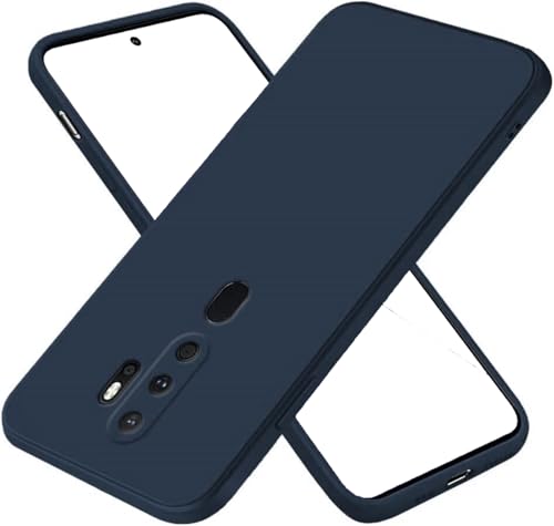 Custodia Compatibile con OPPO A9 / A5 2020 / A11/ A11X CPH1931 CPH1959 CPH1937 CPH1939 schermo display lcd 6.5 BACK COVER case soft GEL SILICONE protezione flessibile matte MORBIDA TPU (Blu scuro)