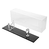 Angoily Transparenter Acryl Messerhalterständer mit Ablage Kompakte Tragbare Messervitrine zur Aufbewahrung und Professionellen Präsentation von Messersammlungen Wetterbeständig für Innen