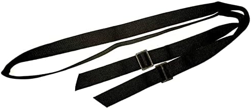 USGI Rifle Sling, Black Nylon, Steel Buckles, "Silent Sling"