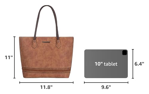 Image of Montana West Woven Tote Bags for Women Purses and Handbags with Back Zipper Pocket