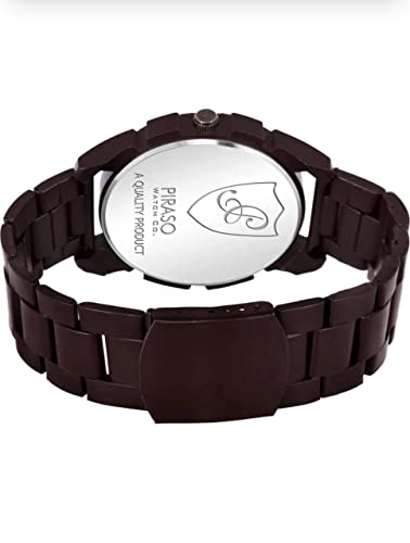 Image of PIRASO Analog Day and Date Working Display MESH Strap Watch for Men & Boys