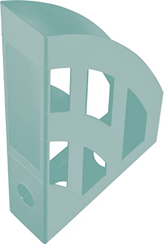 helit H2661032 - Stehsammler the green bridge, DIN A4-C4, 4 Stück, türkis, Dokumentenablage aus recyceltem Kunststoff, Blauer Engel zertifiziert