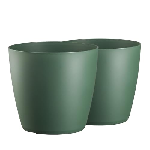 Tymar Blumentopf, 2er-Pack, Pflanzentopf aus Kunststoff, Moderne,...