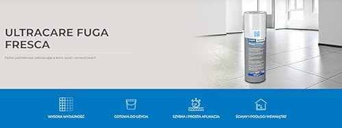 Mapei UltraCare FRISCHE FUGA 100 WEISS Polymerfarbe, um die Farbe der Zementfugen zu erneuern. Flasche 160 g.