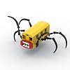 Charles Figure Building Block Set, Horror Game Spider Train Monster Model Toys Collectible Building Bricks Birthday Gift for Kids Adults Fans (165 Pcs)