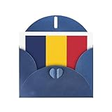 DUWAA Grußkarten mit Business-Flagge des Tschads, für K&en & K&en, Erwachsene, Mitarbeiter, Urlaubsgruß, 10,2 x 15,2 cm