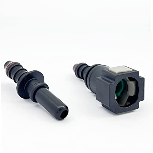 Krd Performance 3/8 (9.49Mm) Sae To 5/16 (8Mm) Barb Straight Nylon Fuel Line Hose Quick Release Connector #TOP1