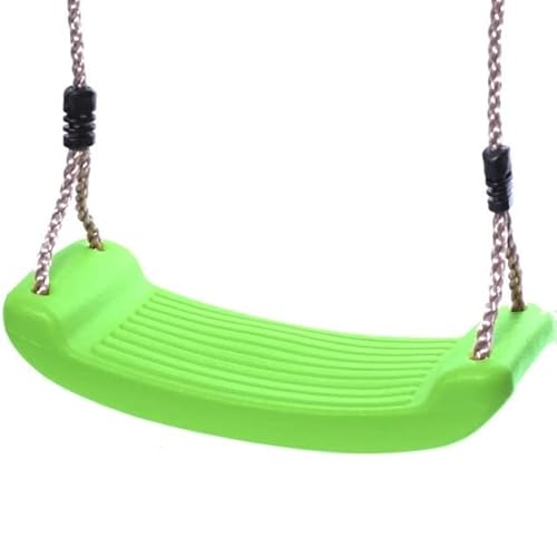 Rebo® Plastic Children's Replacement Swing Seat - Light Green | OutdoorToys | Made from tough wipe-clean plastic, fits most popular makes of swing frames, supplied with ropes