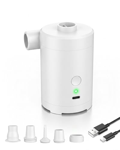 Pompe électrique pour gonflables puissante à batterie 3600 mAh pour le camping