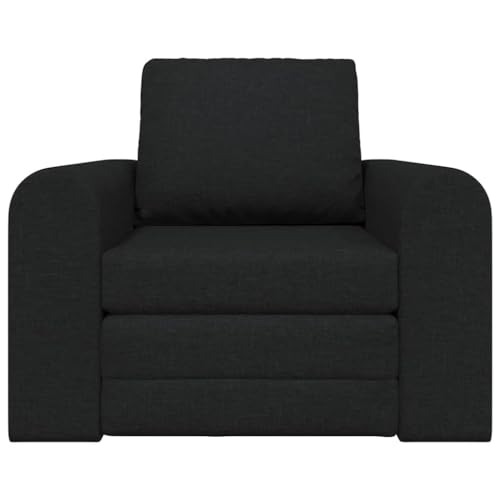 Sofá de suelo moderno convertible en cama individual con estructura metálica negra 5