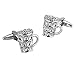 Homxi Homme Bouton de Manchette,Chope à Biere Acier Inoxydable Homme Bouton de Manchette Boutons Manchettes Argent