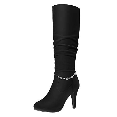 DREAM PAIRS Women's Knee High Platform Heel Boots
