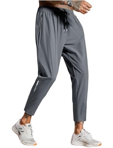 Gihuo Men's Hiking Pants Quick-Dry Lightweight Sweatpants Outdoor Stretch Athletic Fishing Pants Running Workout3