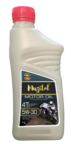 Image of Engine Oil 5W-30 for Bajaj Pulsar RS200 2019 Street Motorcycle Centistokes (1 Ltr Multicolour)