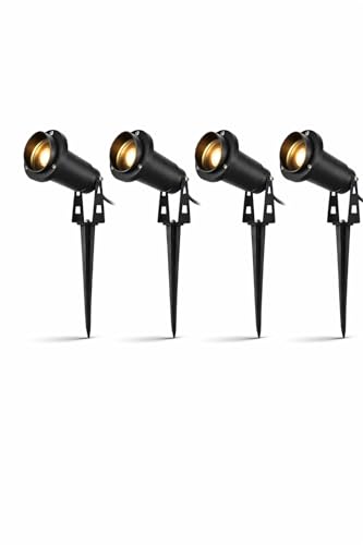 damastoreitalia Kit 4 Faretto da Giardino con Picchetto GU10 IP65