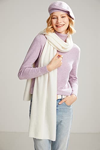 100% Cashmere Classic Wrap Shawl for Woman and Men Extra Large Stole Scarf US31253