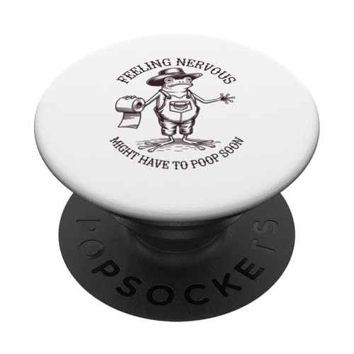 Irritable Bowel Syndrom Cowboy Frog Funny IBS Diarrhea Humor PopSockets Adhesive PopGrip