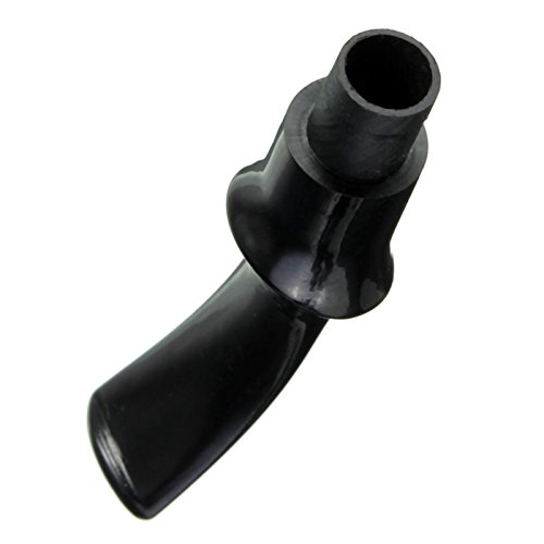 3 x Mundstück 9 mm Ebonit Vulcanit Bakelit für Rauchpfeife, gebogen, Bent 4637