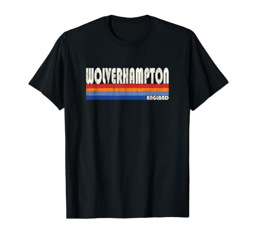 Image of Wolverhampton England Retro 70s 80s Style T-Shirt