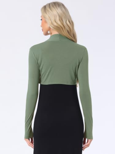 Image of Allegra K Elegant Shrugs for Women Long Sleeve Open Front Bolero Shrug
