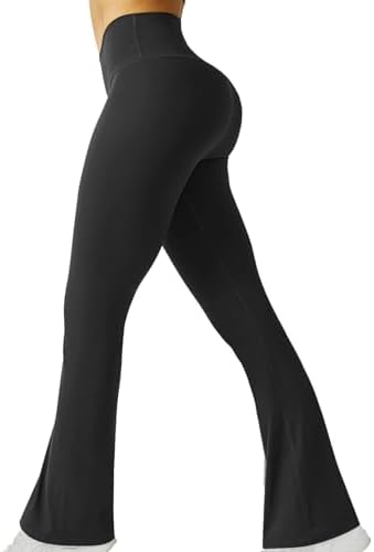 Pantaloni Yoga Donna Bootcut | Vita Alta A V, Con Tasche | In Nylon E Spandex | Per Fitness, Ufficio, Tempo Libero - Foto 5