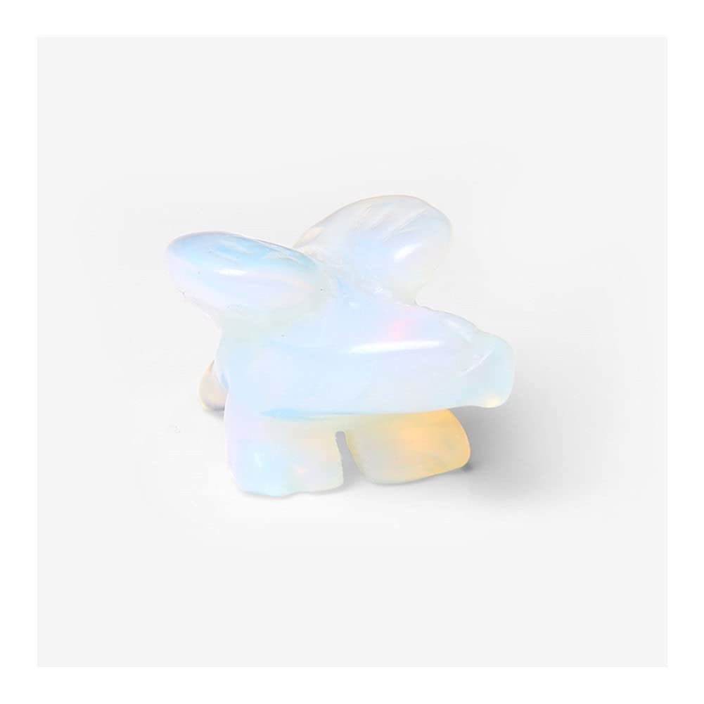 SnamicE Natural crystal rough 1PC Cat Eagle Statue Lucky Natural Carving Crystal Stone Animals Figurines Stone Decoration Gifts Crafts,24.opal Eagle