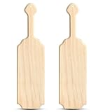 Pllieay 2 Pack Unfinished Wooden Paddle, Greek Fraternity Sorority Paddle, Solid Pine Wood Paddle, Wooden Frat Paddle for DIY Home Decoration (15 Inch)