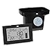 Produktbild ADE Digitaler Regenmesser frostsicher mit Wetterstation | Funk-Außenthermometer für den Garten | Innenthermometer | Funkwecker mit 2 Weckzeiten | mit Datumsanzeige | inkl. Batterien
