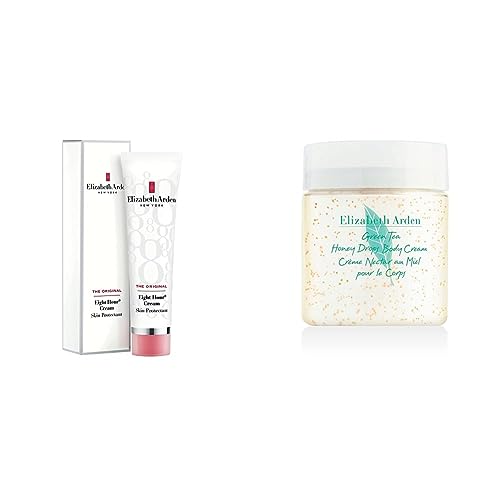 Elizabeth Arden Eight Hour Cream – 50 ml & Green Tea – Honey Drops Body Cream, 500 ml, Bodylotion mit Tee-Extrakt, Honig & Shea Butter, beruhigt und pflegt trockene Haut, luxuriöse Körperpflege