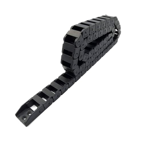 ASDJKL Industrial Equipment 1Meter 10x10 10x15 10x20 Wire Carrier Cable Drag Chain Bridge Non-Opening with End Connectors Tanks Towline Towing Chain(Inner Size 10X20mm,R18)