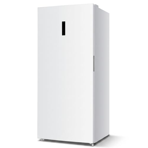Image of Antarctic Star 21.2 Cu.Ft Convertible Freezer Refrigerator,Upright fridge with powerful LED light,Reversible door for Kitchen,Dorm and Office,White