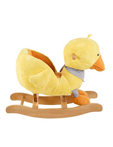 Sterntaler Schaukeltier Ente Edda, Alter: 12-36 Monate, 67 x 36 x 51 cm, Gelb/Orange – Bild 4