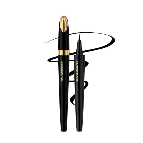 Catlinez Delineador de ojos resistente al agua, delineador líquido de larga duración,Resistente al sudor, no se desvanece durante 24 horas, Maquillaje para mujeres (Negro)