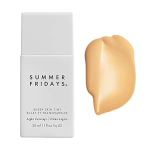 Summer Fridays Sheer Skin Tint – Skin Tint with Hyaluronic Acid – Helps Diminish Uneven Skin Tone – Sheer to Light Coverage – Shade 3 – Light with Golden Undertones (1 Fl Oz)