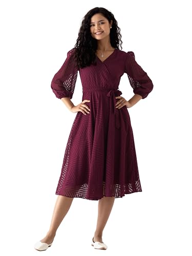 Image of AASK Women Fancy Plain & Solid Designer Dress for Women