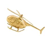 Cet ornement en laiton d ' hélicoptère de antique présente un design rétro qui recrée parfaitement les avions historiques, ce qui en fait un objet de collection idéal pour les amateurs de vintage et améliorant toute décoration d ' intérieur