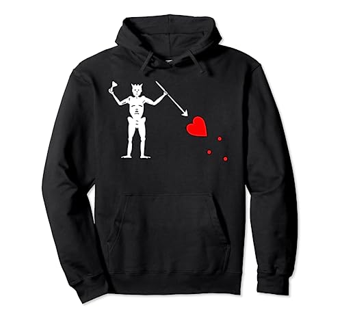 Blackbeard Pirate Flag - Original Edward Teach Pullover Hoodie