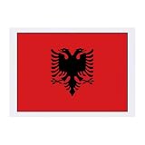 Azeeda 'Albania Flag' Temporary Tattoo - Water Resistant, Skin-Safe, Non-Toxic Transfer (TO00030660)