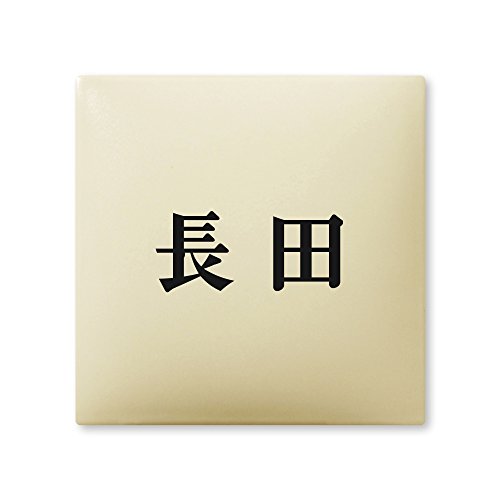 丸三タカギ 彫り込み済表札 【 長田 】 完成品 アークタイル AR-1-1-2-長田