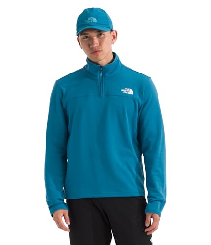 Image of THE NORTH FACE mens Cedar Trail Grid Fleece Quarter Zip Jacket | Cold Weather Top With Durable, Reinforced Bindings