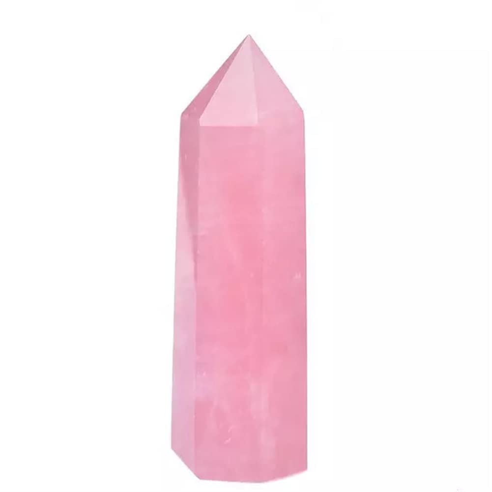 1pc 70mm-80mm Naturale Folk Artigianato Guarigione Torre di Cristallo Quarzo Rosa Punto Pietre Bella Pietra di Cristallo Naturale Decorazioni per la casa