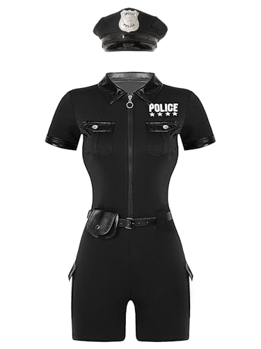 Costume policière femme sexy et ensemble policier complet du S au 4XL